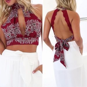 Chiffon Halter top. Never worn!